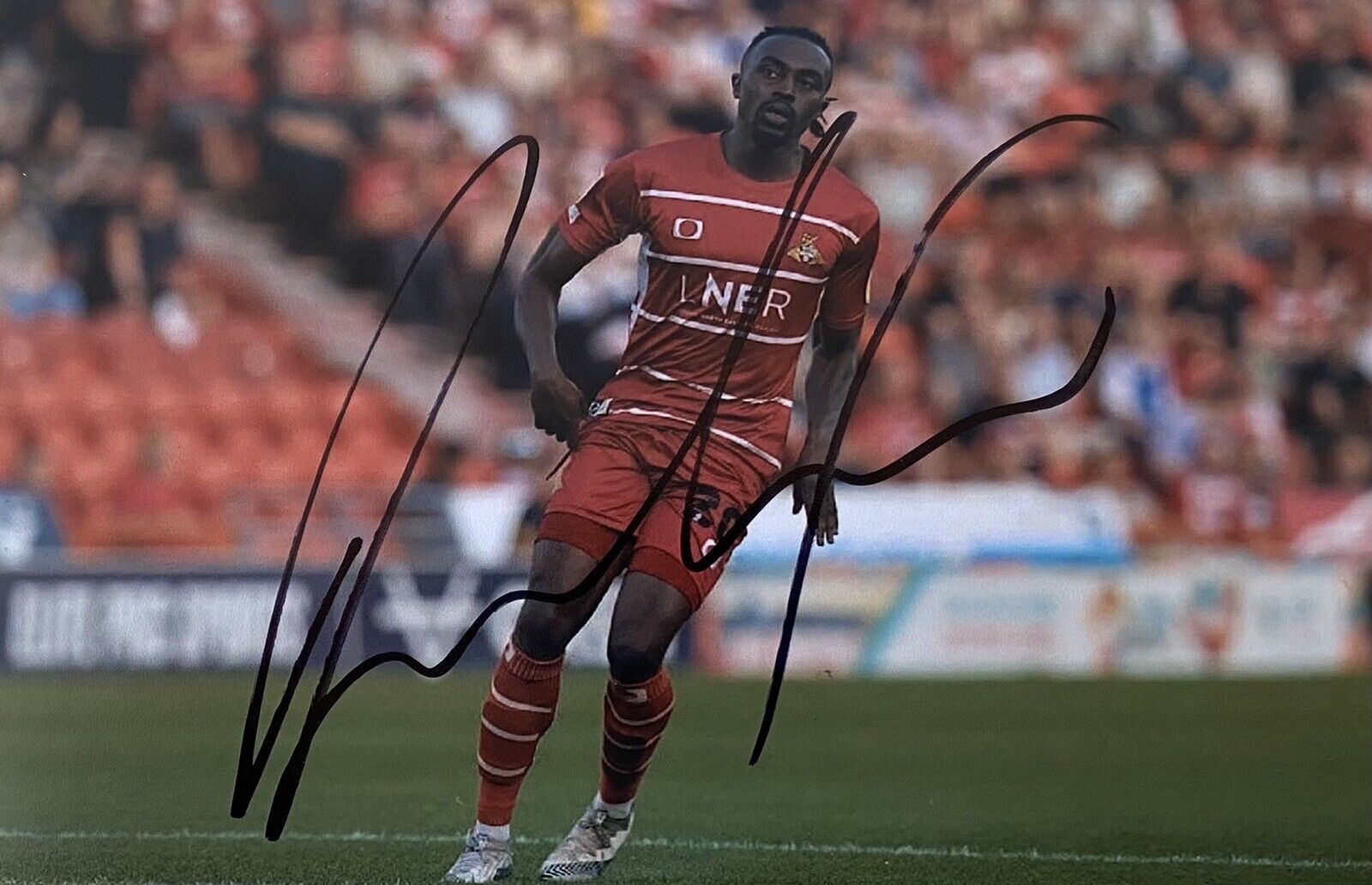 Joe Dodoo Genuine Hand Signed Doncaster Rovers 6X4 Photo Poster painting