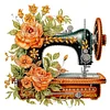 (US Only)4pcs Sewing Machine - Diamond Painting - Partial Special Shaped Drill (Canvas|30*30cm)