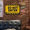 Funny Do Not Enter - Vintage Metal Signs(12*16Inch) - Warning