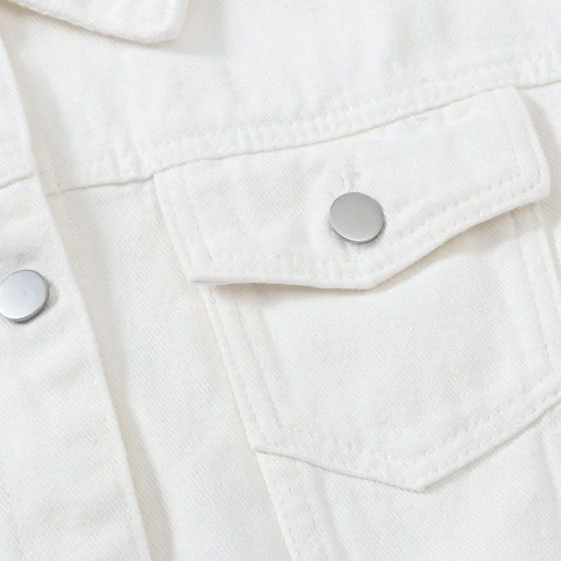 Toloer Toloer Denim Jacket Women's Loose Summer Korean Casual Versatile 2024 Short Jacket Long Sleeve Jacket-Outfit Ideas