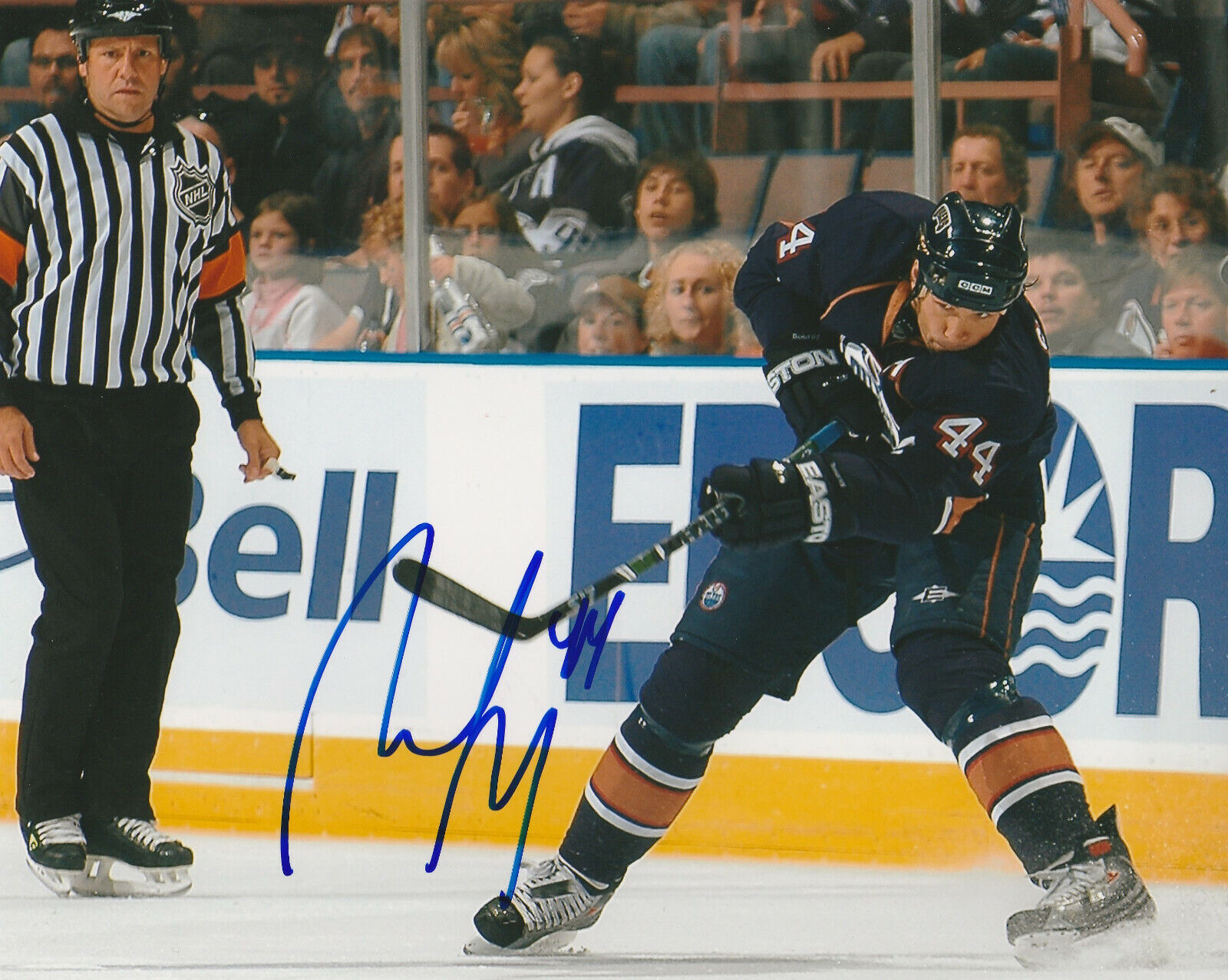 SHELDON SOURAY SIGNED EDMONTON OILERS 8x10 Photo Poster painting #1 Autograph