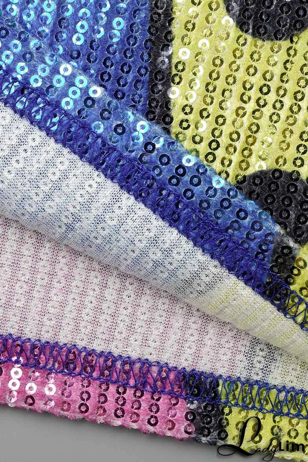 Stripe Fashion Casual Patchwork Sequins O Neck A Line Dresses