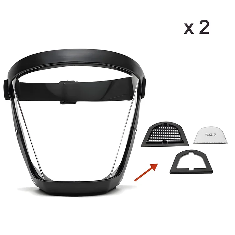 🔥 Full Protection Breathable Anti-Fog Face Mask - Buy 1 Get 1 Free