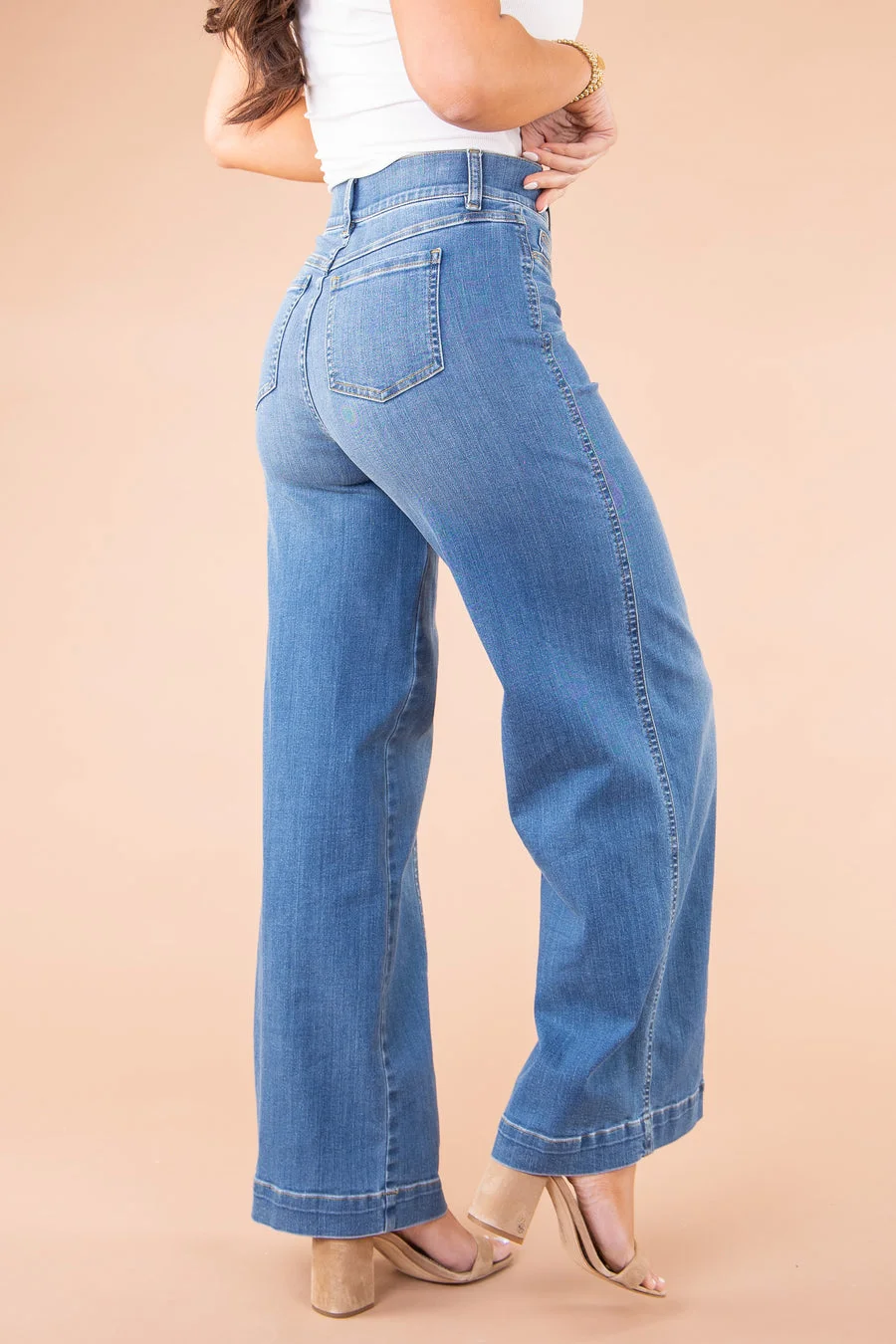  48% OFF💓🔥Seamed Front Wide Leg Jeans (Buy 2 Free Shipping)