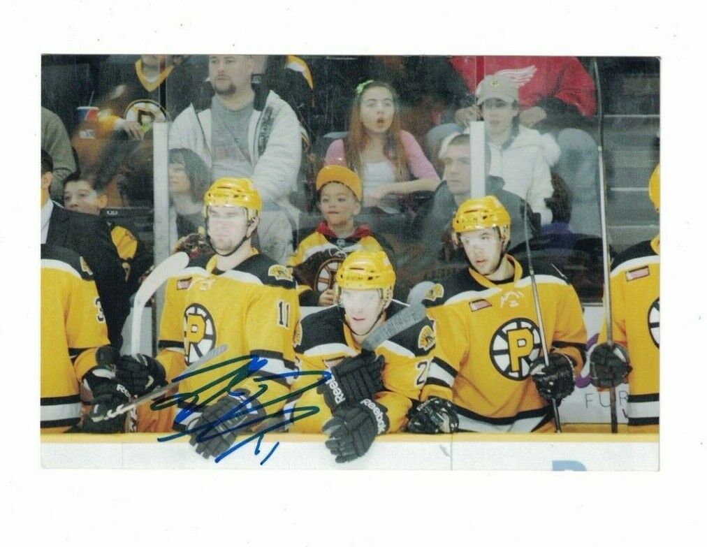 Tyler Randell Providence Bruins Signed 4x6 Hockey Photo Poster painting W/Our COA