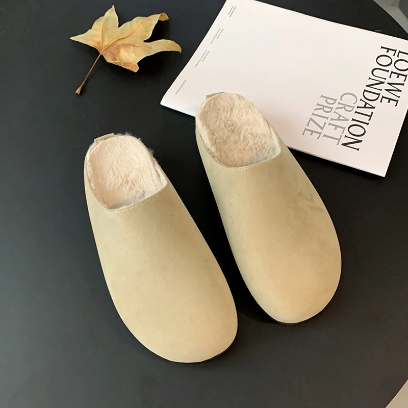 Breakj Breakj Retro Large Size Baotou Half Slippers Children 2024 New Platform Height Bokens Flat Shoes