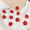 10PCS Lovely Red Flower Hair Claws