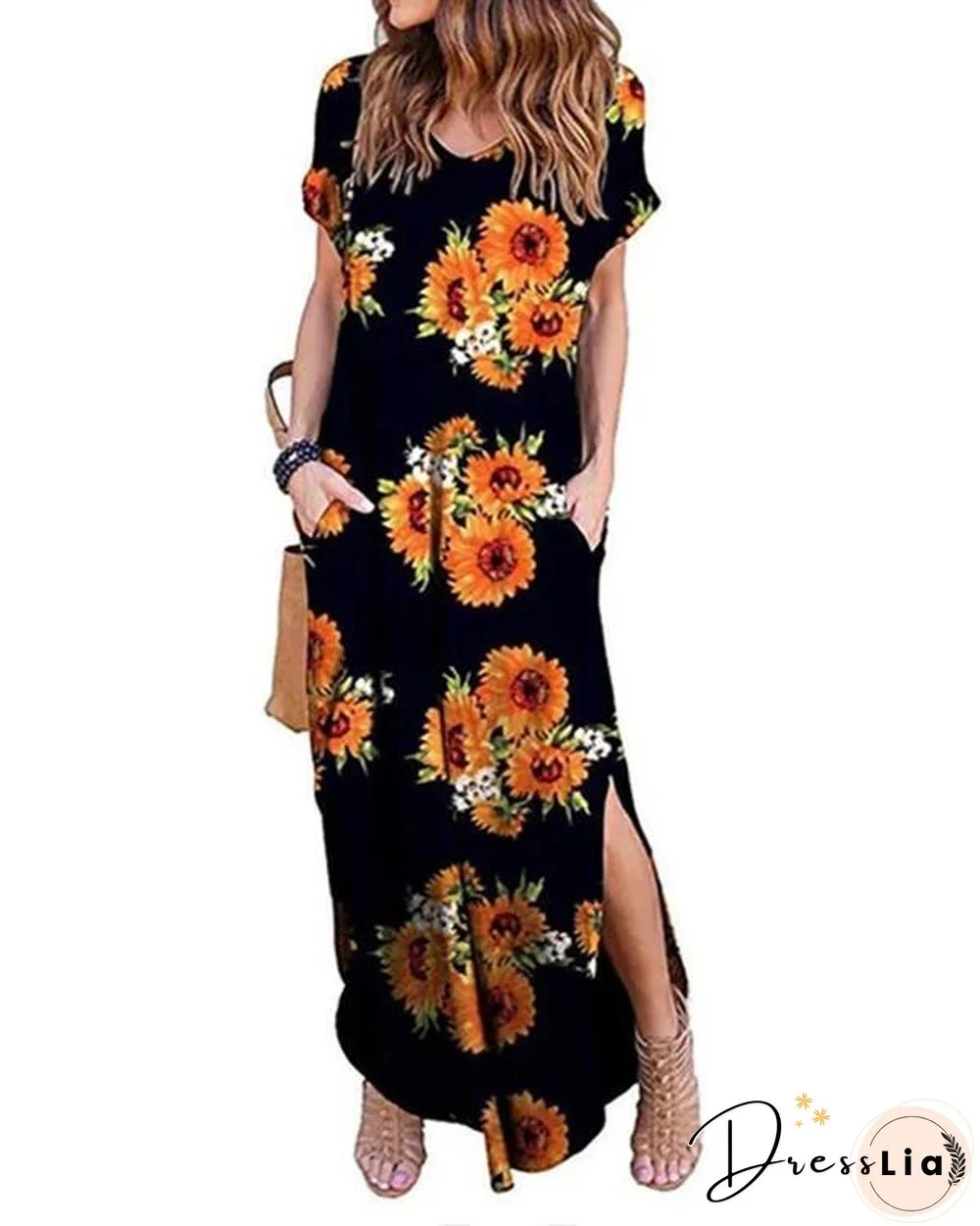 Casual Loose Long Dresses With Pockets