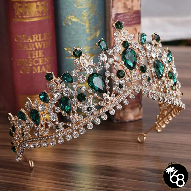 Women's Zinc Alloy Plant Pattern Tiaras Bridal Classic Crown | 168DEAL