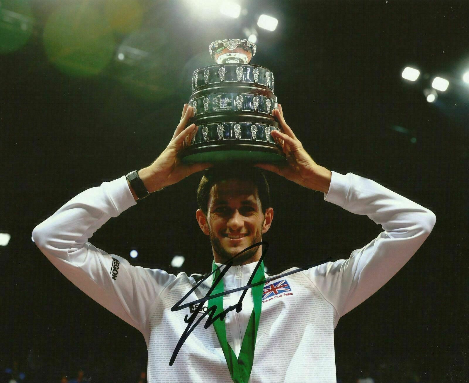 James Ward Signed 10X8 Photo Poster painting Genuine Autograph 2015 Davis Cup AFTAL COA (B)