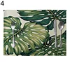  Green Leaves Pattern Western Pad 42x32cm Cotton Linen Placemat Insulation Dining Table Mat Bowls Coasters Kitchen Accessories 