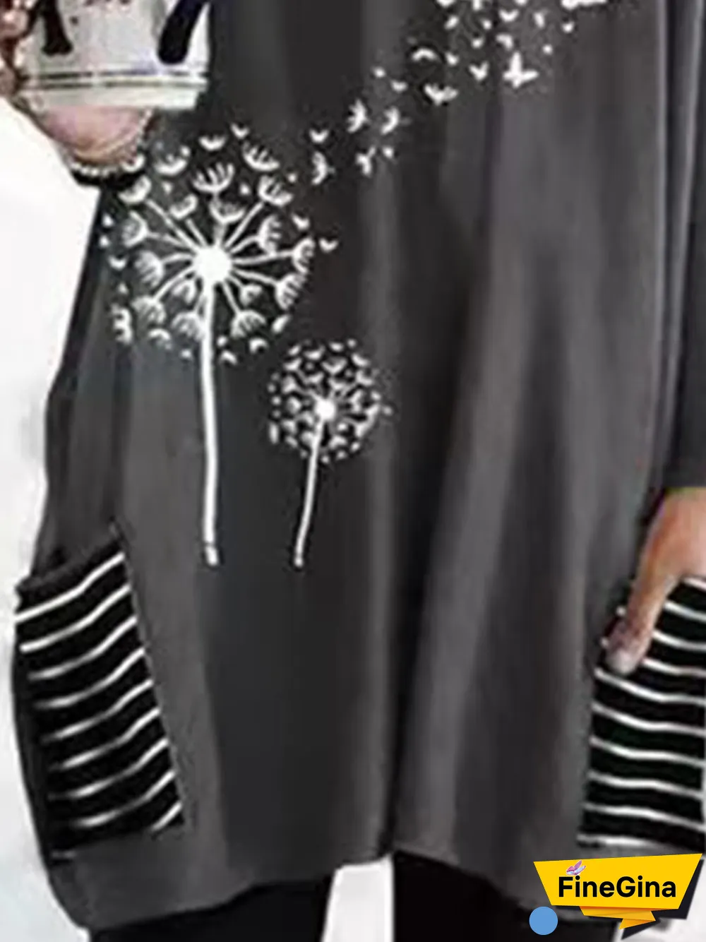 Cashmere Cowl Neck Knitting Dress