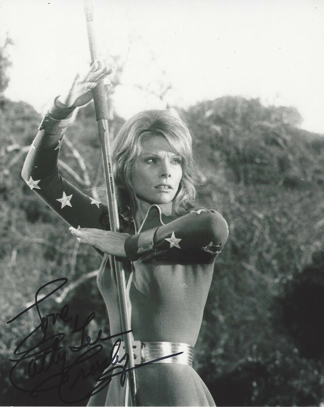 CATHY LEE CROSBY SIGNED AUTHENTIC 'WONDER WOMAN' 8x10 Photo Poster painting w/COA ACTRESS