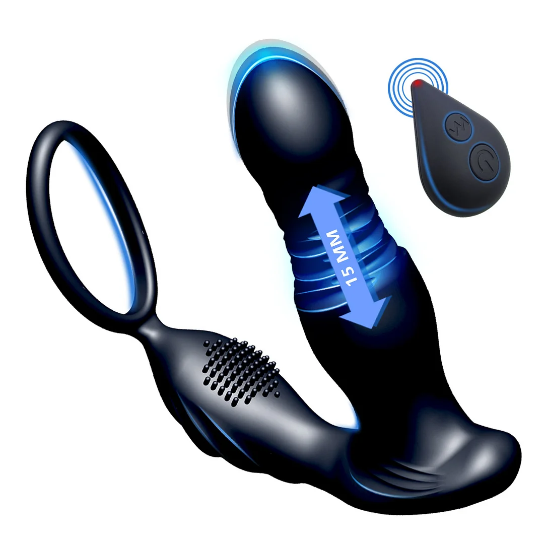 Prostate Telescopic Massager Anal Protector Vibrating Masturbator Rosetoy Official