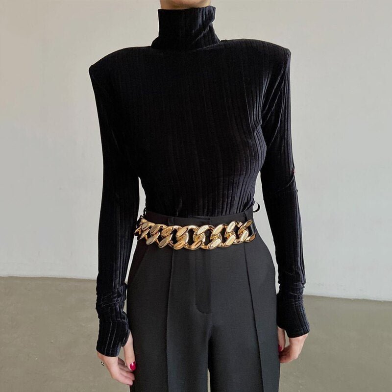 Hawthaw Women Fashion Long Sleeve Velvet Bodycon T Shirt Tops Bodysuit 2022 Spring Autumn Clothes Wholesale Items Dropshipping