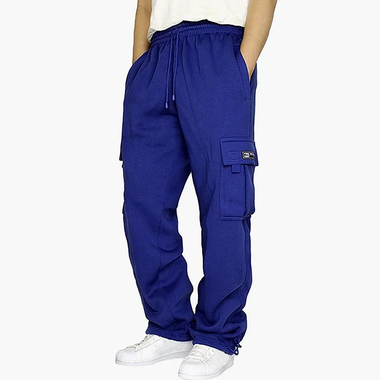 BrosWear Men's Multi Pocket Work Casual Sports Pants