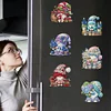 (US Local)6Pcs Diamond Painting Fridge Magnets Diamond Art Craft Kit