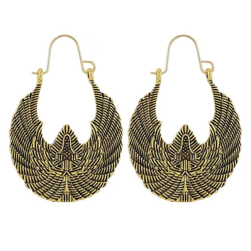 Women plus size clothing Retro Alloy Ethnic Bird Geometric Earrings Wholesale Cheap Jewelry-Nordswear