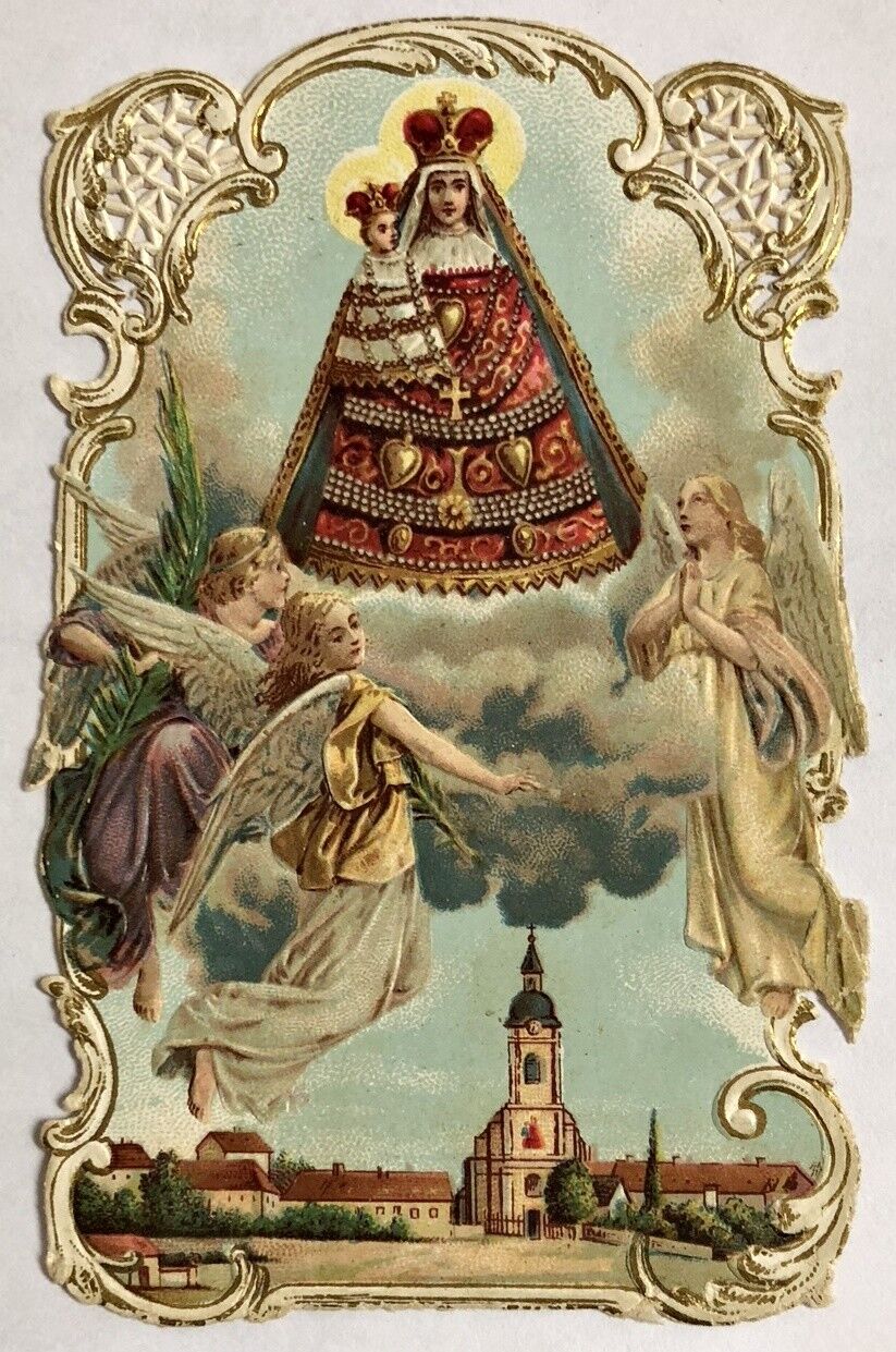 Mary Enzersdorf Pilgrimage Holy Icon Devotional Picture Austria Coloured B-5410