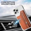 Porte-cartes adh&eacute;sif multifonctionnel pour portefeuille de t&eacute;l&eacute;phone