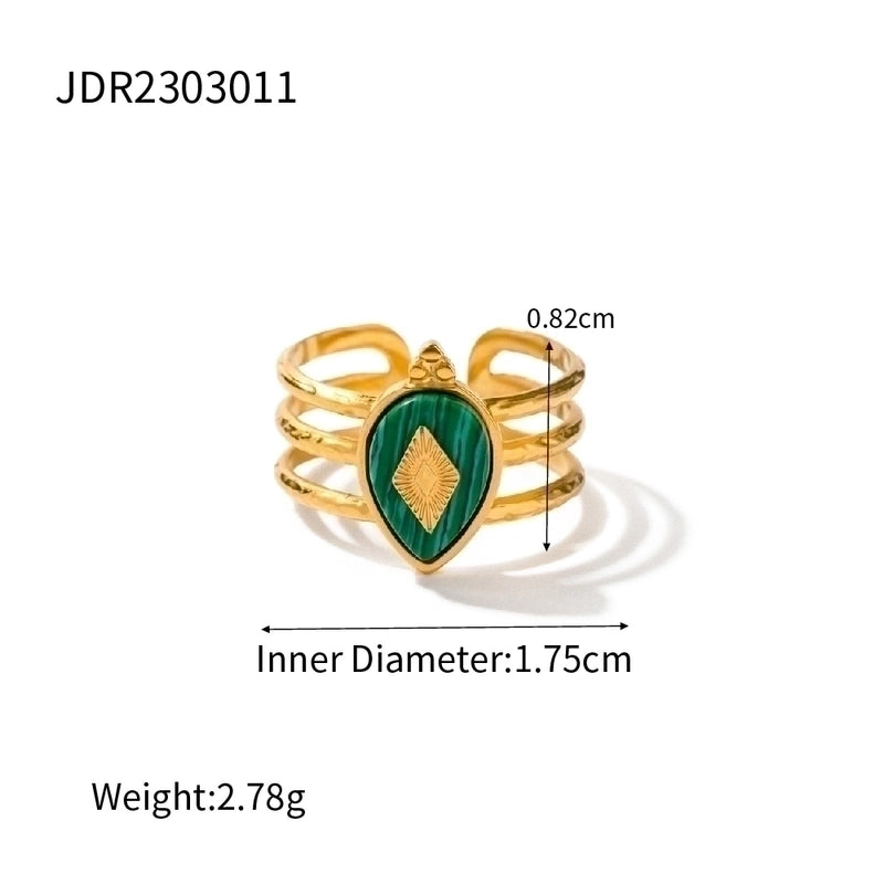 Commute Round 304 Stainless Steel Titanium Steel Plating Rings