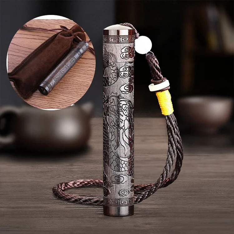 🔥Newest USB Charging Lighter Sandalwood Retro Blowing Fire Folding🎁Men's Small Gift2023