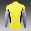 Joyfball 2024/2025 Flamengo Half-Pull Training Suit Yellow Football Shirt 1:1 Thai Quality