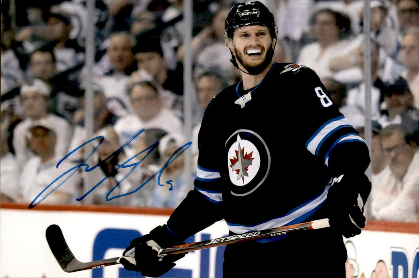 Jacob Trouba SIGNED autographed 4x6 Photo Poster painting WINNIPEG JETS #15