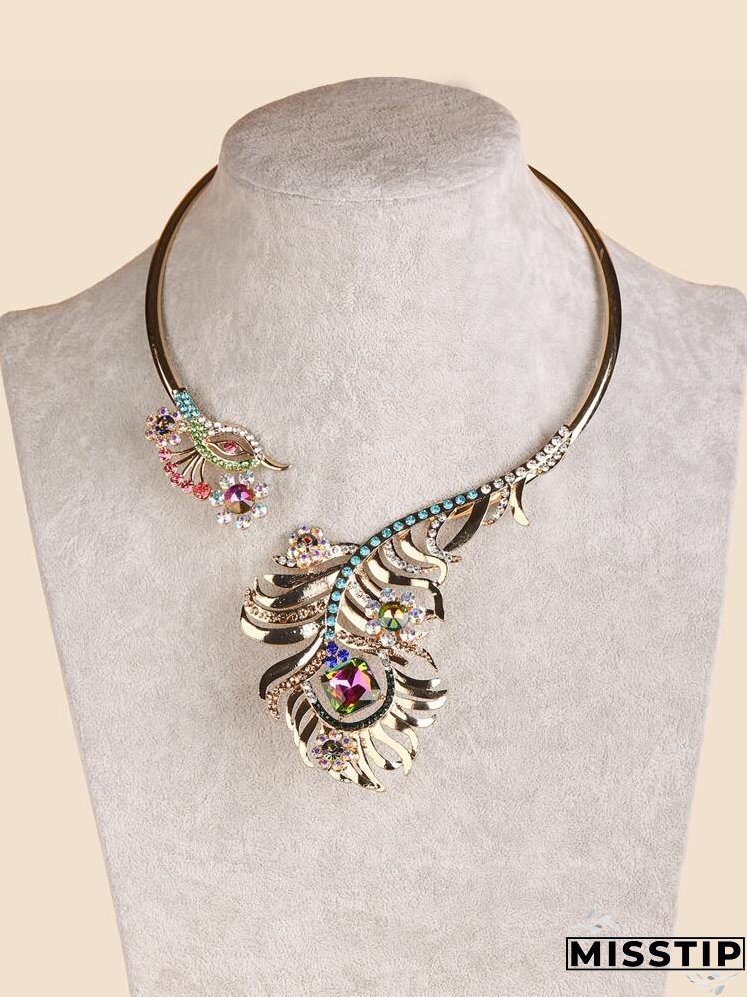 Rhinestone Decor Necklace