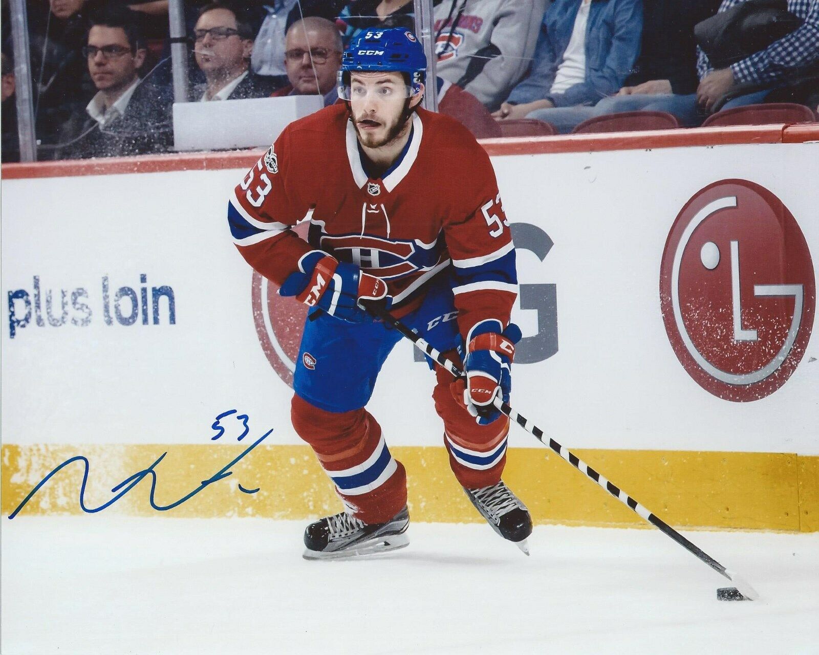 Victor Mete Signed 8x10 Photo Poster painting Montreal Canadiens Autographed COA C