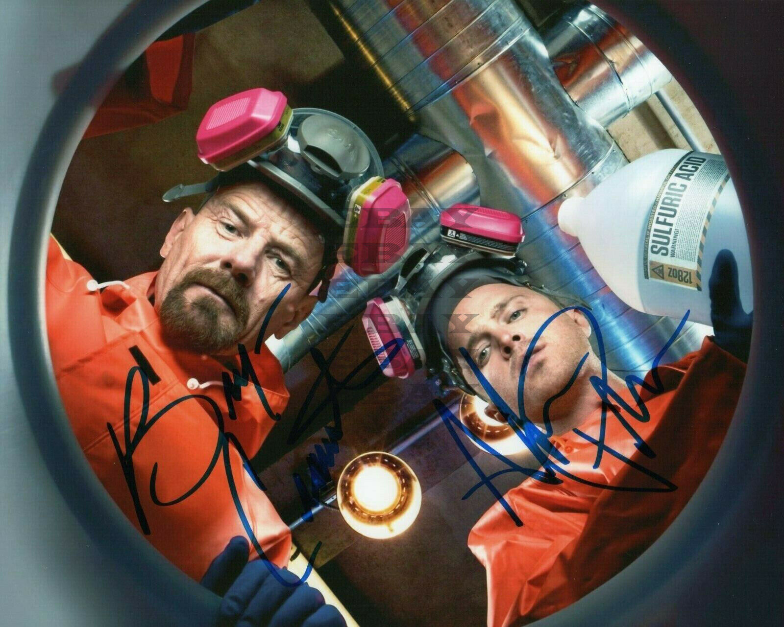 Bryan Cranston & Aaron Paul Autographed Signed 8x10 Photo Poster painting Reprint