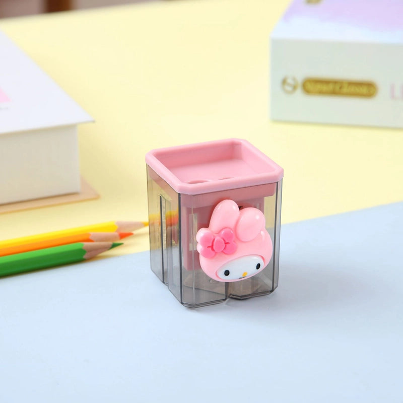 Double Hole Pencil Sharpener/children’s Cute Cartoon Pencil Sharpener Primary School Students Creative Stationery Multifunctional Pencil Sharpener