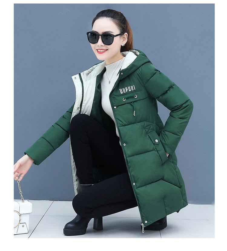 Winter Down Cotton Jacket Womens Parkas 2021 New Thick Warm Coat Student Hooded Overcoat Plus size Female Cotton Padded Jackets