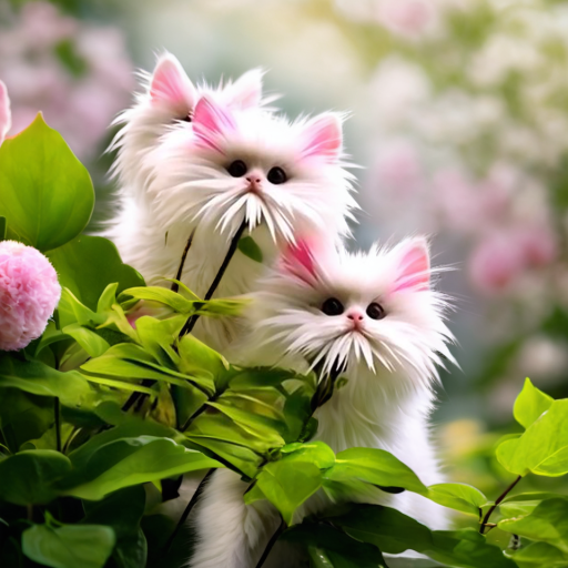 🔥Magic Plants! 🌈🐱Dazzling Cat's Eye Seeds×Pink Short Ears Cat
