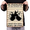 Drum Set - Vintage Metal Signs(12*16Inch) - Music