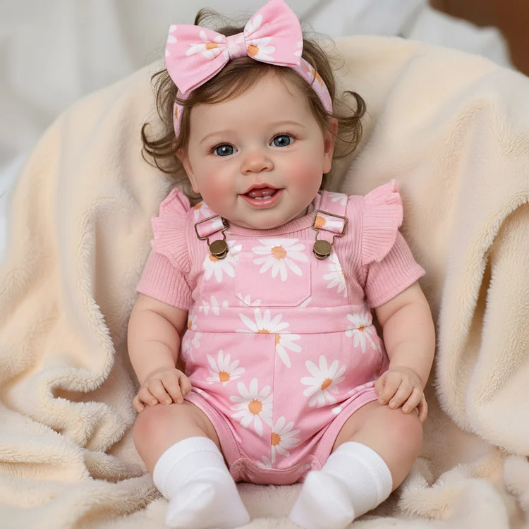 Babeside Smiling Reborn Baby Vead 20" Little Infant Girl Heartwarming Gift Timeless Emotional Moments