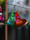 Halloween LED Luminous Witch Hat Kids Costume Hanging Glowing Cap Decor