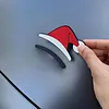 3pcs 3D Christmas Hat Car Decorative Stickers Waterproof for Automotive Exterior