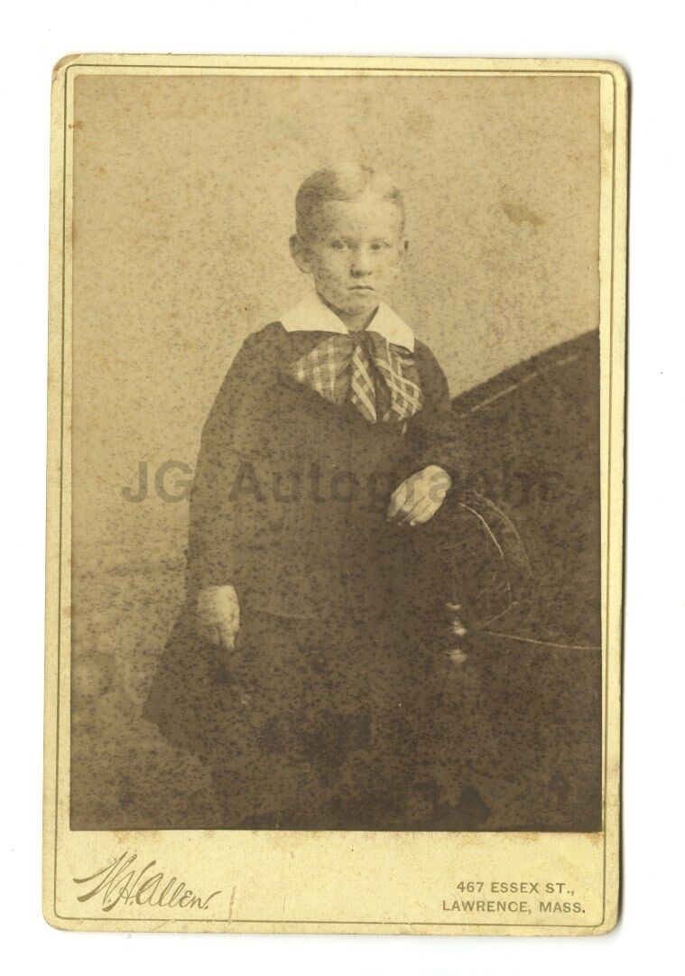 19th Century Child - Cabinet Card Photo Poster paintinggraph - Lawrence, Massachusetts