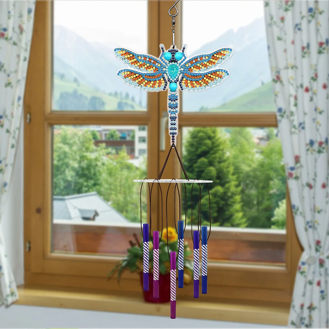 DIY Diamond Animal Wind Chime Pendant