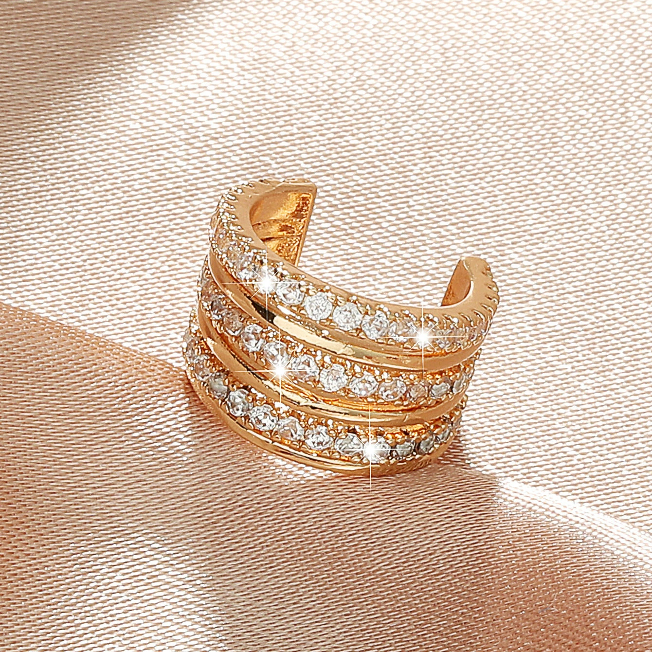 Zirconia Pierced Earrings