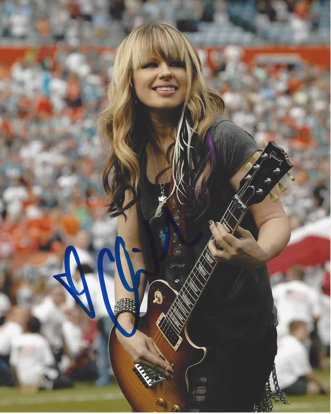 ORIANTHI PANAGARIS GUITARIST SIGNED AUTHENTIC 8X10 Photo Poster painting B w/COA MICHAEL JACKSON