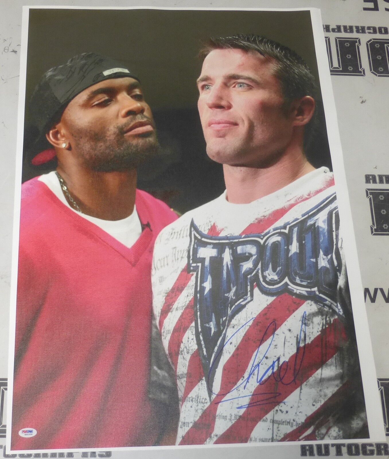 Chael Sonnen Signed UFC 20x30 Canvas Photo Poster painting PSA/DNA COA Picture w/ Anderson Silva