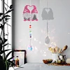 Diamond Painting Two Gnomes Rainbow Collection Crystal Prisms Wind Chime