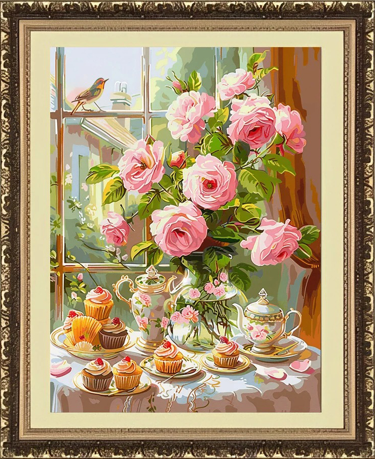 Afternoon Tea 11CT/14CT Stamped Cross Stitch 45*60CM