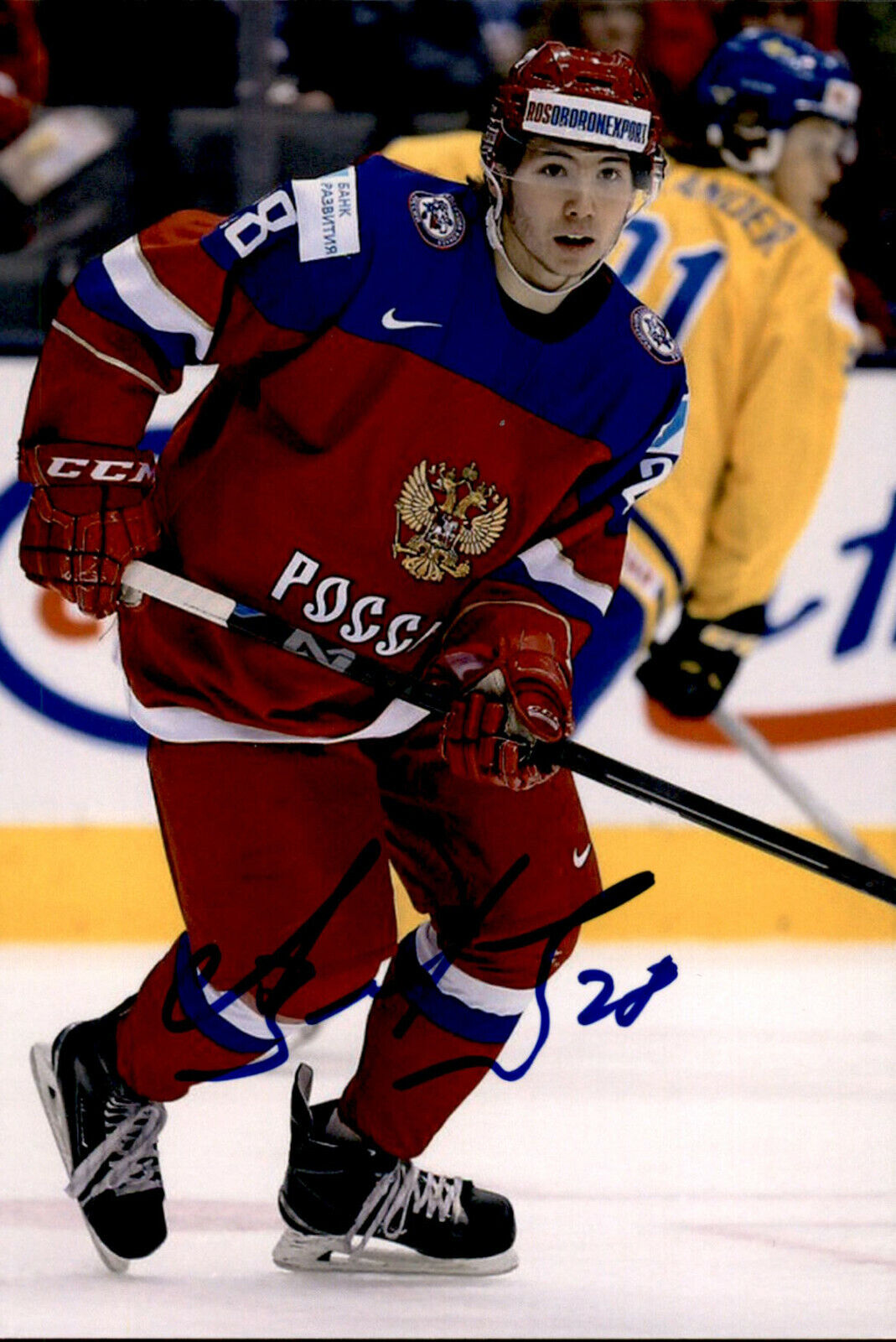 Sergei Tolchinsky SIGNED auto 4x6 Photo Poster painting TEAM RUSSIA / CAROLINA HURRICANES #5