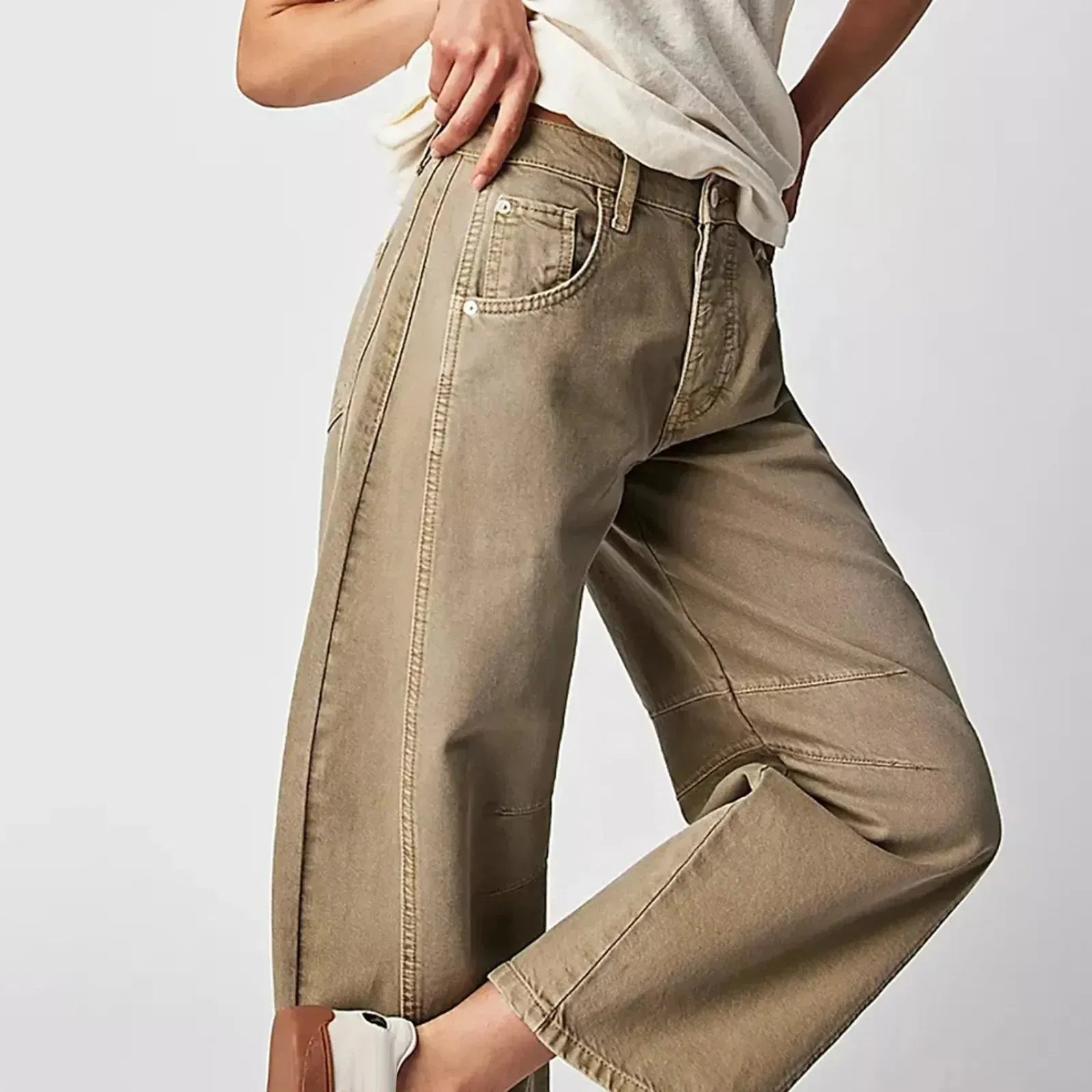 Women's Wide-Leg Stretch Denim Jeans &ndash; Relaxed Everyday Fit &ndash; view 2