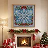 Christmas Snowflake Bow Full 11CT 3 Strand Stamped Cross Stitch Kit 45x45cm tapestrymarket