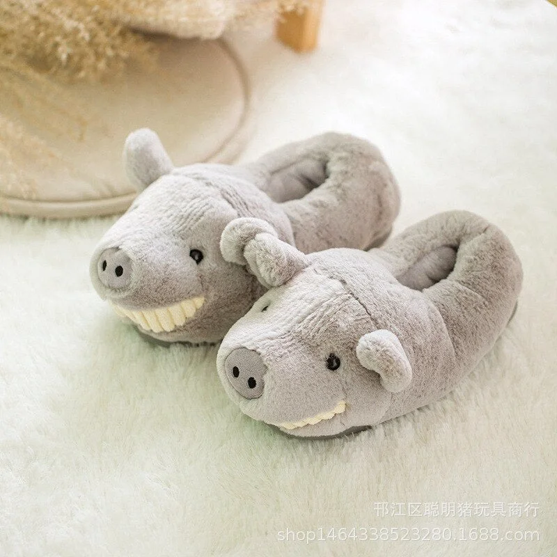 Women's Slippers for Home Winter Warm Plush Fur Slippers Lovely Cartoon Bedroom Slippers Women Indoor Bedroom Female Shoes