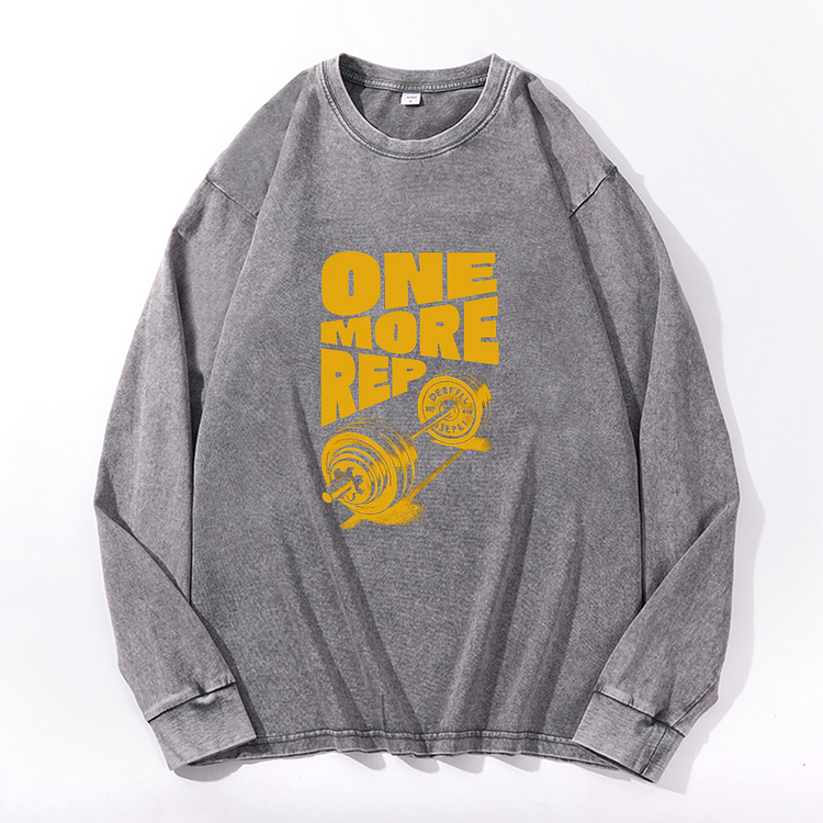 One More Per  Men's Washed Sweathshirt